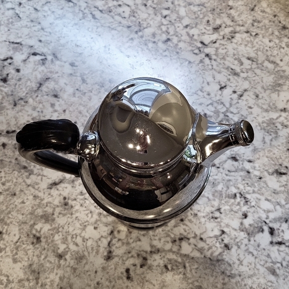 Vintage Krome Kraft Farber Bros Chrome & Bakelite Cocktail Pitcher - Picture 4 of 7
